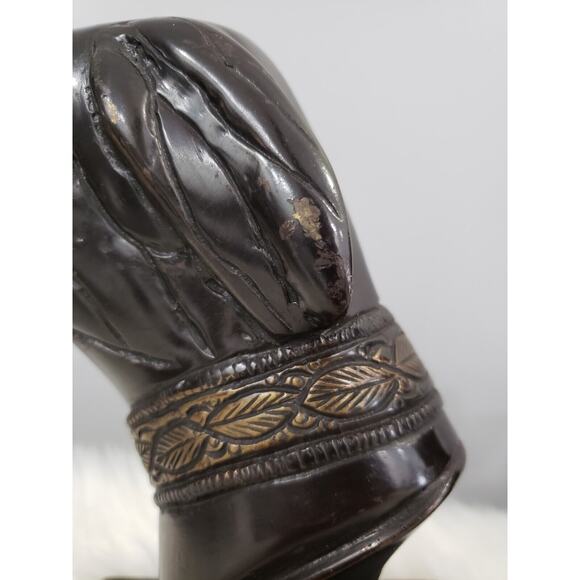 RARE Vintage Painted Bronze Whippet Greyhound Bookends Egyptian Library Decor - Picture 4 of 9